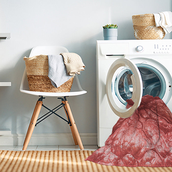 Machine Washable Transitional Red Rug in a Washing Machine, wshpat3134rd