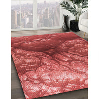 Patterned Red Rug, pat3134rd