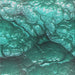 Sideview of Machine Washable Transitional Turquoise Green Rug, wshpat3134