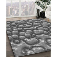 Patterned Gunmetal Gray Rug, pat3135gry