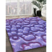 Machine Washable Transitional Amethyst Purple Rug in a Family Room, wshpat3135pur