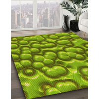 Patterned Green Rug, pat3135yw