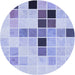 Square Patterned Periwinkle Purple Rug, pat3136blu