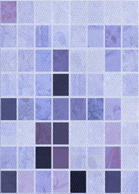 Machine Washable Transitional Periwinkle Purple Rug, wshpat3136blu