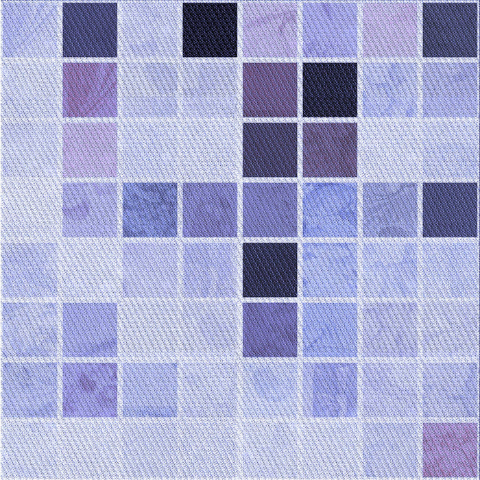 Round Patterned Periwinkle Purple Rug, pat3136blu