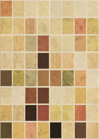 Machine Washable Transitional Brown Gold Rug, wshpat3136brn