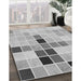 Patterned Gray Rug in Family Room, pat3136gry