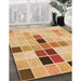 Patterned Orange Rug in Family Room, pat3136org