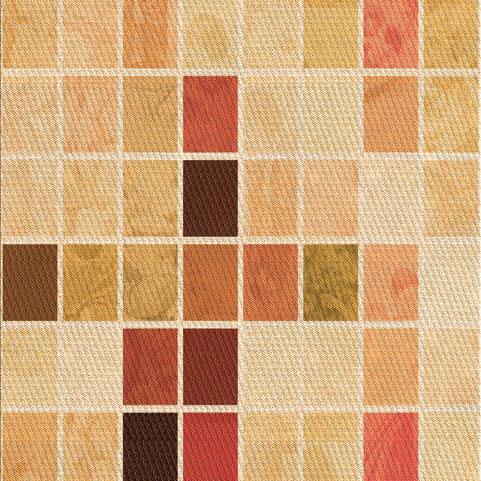 Patterned Orange Rug, pat3136org