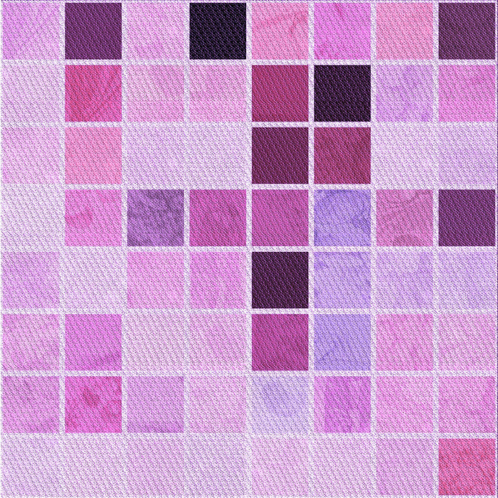 Round Machine Washable Transitional Blossom Pink Rug, wshpat3136pur