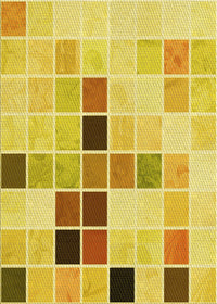 Machine Washable Transitional Bold Yellow Rug, wshpat3136yw