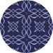 Square Machine Washable Transitional Night Blue Rug in a Living Room, wshpat3137blu