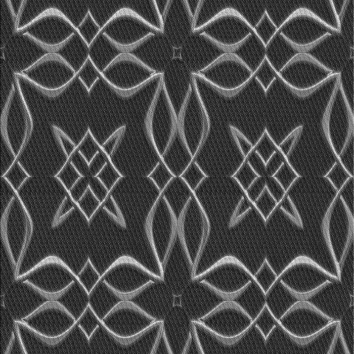 Patterned Smokey Gray Rug, pat3137gry