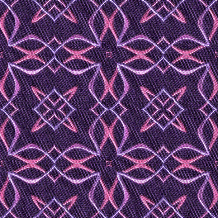 Round Machine Washable Transitional Dark Orchid Purple Rug, wshpat3137pur