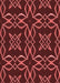 Patterned Red Rug, pat3137rd