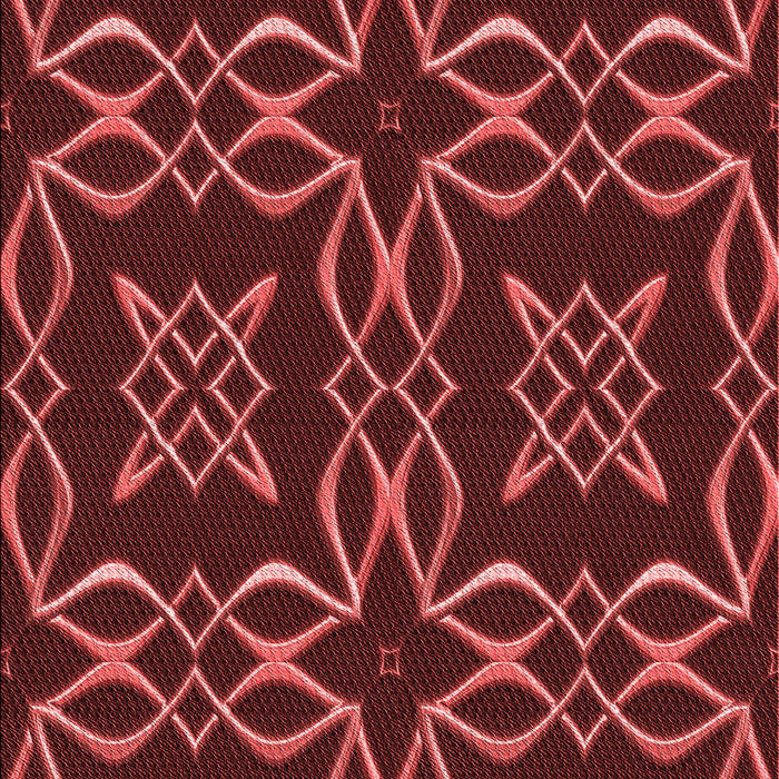 Patterned Red Rug, pat3137rd