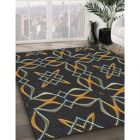Patterned Army Brown Novelty Rug, pat3137