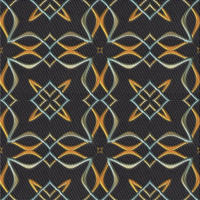 Square Patterned Army Brown Novelty Rug, pat3137