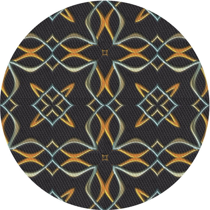 Square Machine Washable Transitional Army Brown Rug, wshpat3137