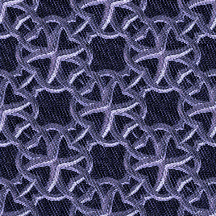 Round Patterned Periwinkle Purple Rug, pat3138blu