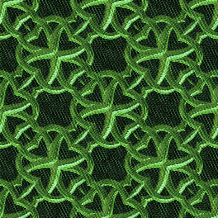 Round Machine Washable Transitional Dark Lime Green Rug, wshpat3138grn