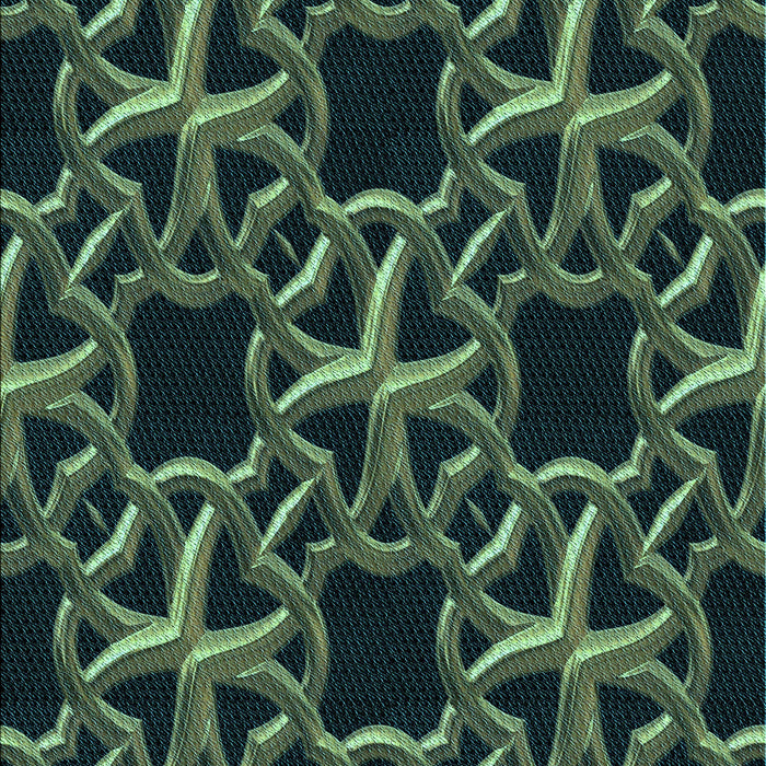 Patterned Deep Teal Green Rug, pat3138lblu