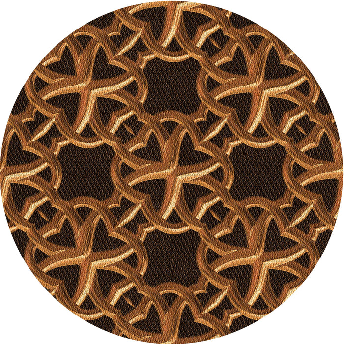 Square Patterned Red Rug, pat3138org