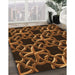 Machine Washable Transitional Night Red Rug in a Family Room, wshpat3138org