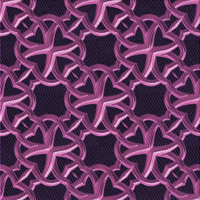 Round Patterned Orchid Purple Rug, pat3138pur