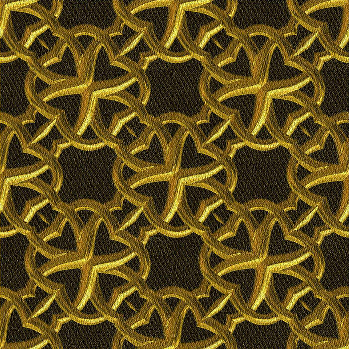 Round Patterned Black Brown Rug, pat3138yw