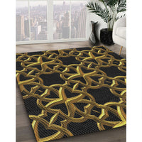 Patterned Mid Gray Novelty Rug, pat3138