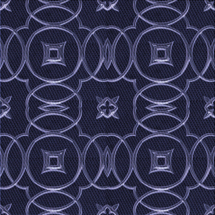 Round Patterned Deep Periwinkle Purple Rug, pat3139blu