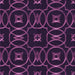 Round Patterned Deep Purple Rug, pat3139pur