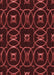 Patterned Fire Brick Red Rug, pat3139rd