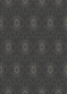 Patterned Mid Gray Novelty Rug, pat313
