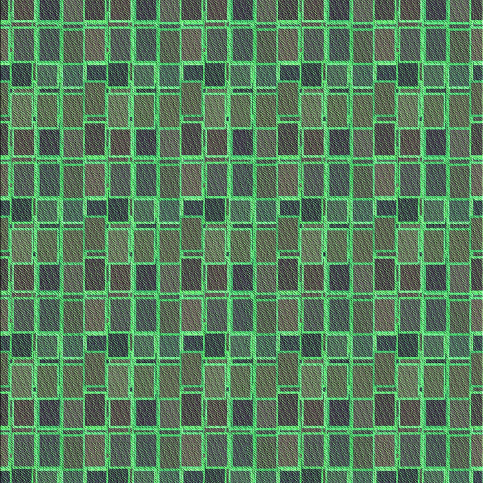 Patterned Black Rug, pat314grn