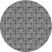 Square Patterned Ash Gray Rug, pat314gry