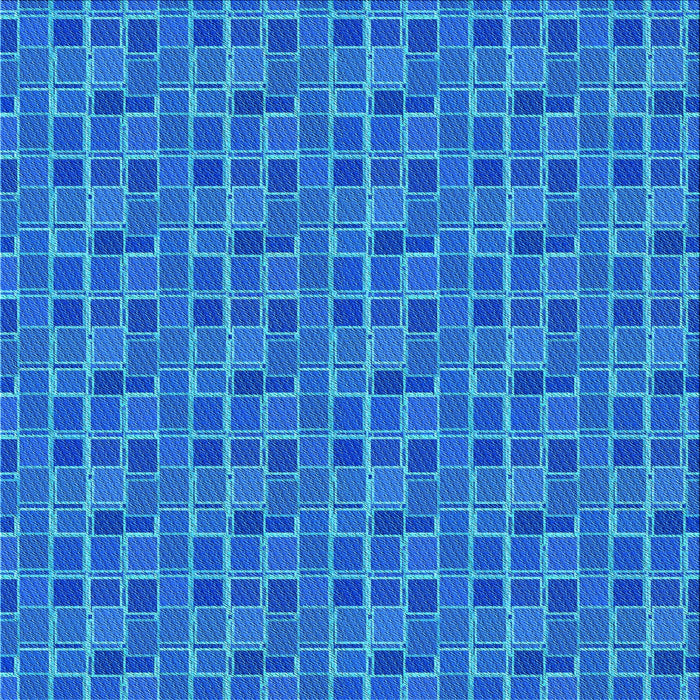 Round Patterned Blue Orchid Blue Rug, pat314lblu