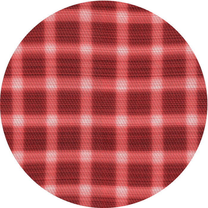 Square Patterned Red Rug, pat3140rd