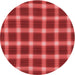 Square Patterned Red Rug, pat3140rd