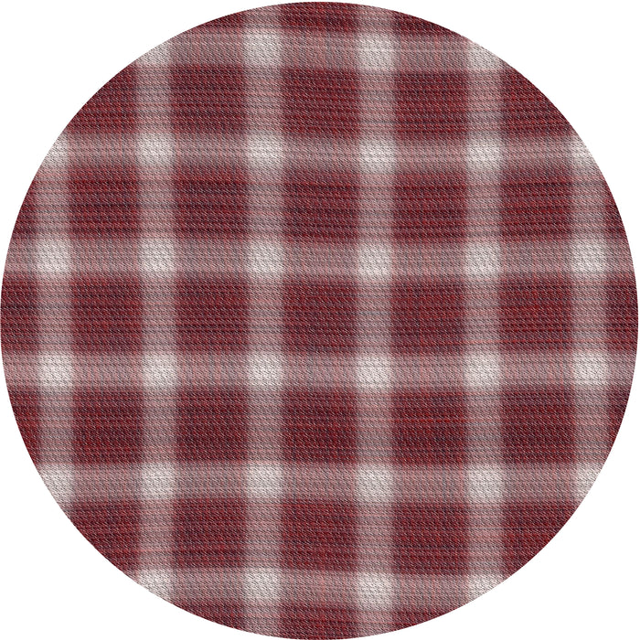 Square Machine Washable Transitional Saffron Red Rug, wshpat3140