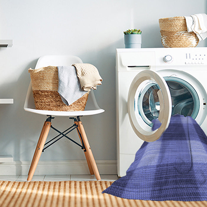 Machine Washable Transitional Sky Blue Rug in a Washing Machine, wshpat3141blu