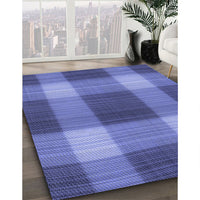 Patterned Sky Blue Rug, pat3141blu