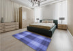 Patterned Sky Blue Rug in a Bedroom, pat3141blu