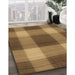 Machine Washable Transitional Saddle Brown Rug in a Family Room, wshpat3141brn