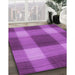 Patterned Bright Neon Pink Purple Rug in Family Room, pat3141pur