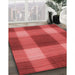 Machine Washable Transitional Red Rug in a Family Room, wshpat3141rd