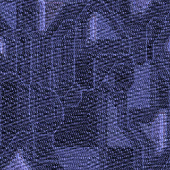 Patterned Royal Blue Rug, pat3142blu