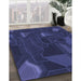 Machine Washable Transitional Royal Blue Rug in a Family Room, wshpat3142blu