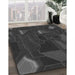 Machine Washable Transitional Charcoal Black Rug in a Family Room, wshpat3142gry